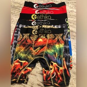 Lot of 5 Boys Ethika Staple Underwear
